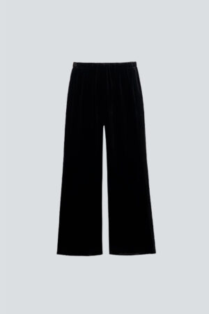 Wide-leg Fiesta velvet pajama pants from a luxurious holiday pajama set.