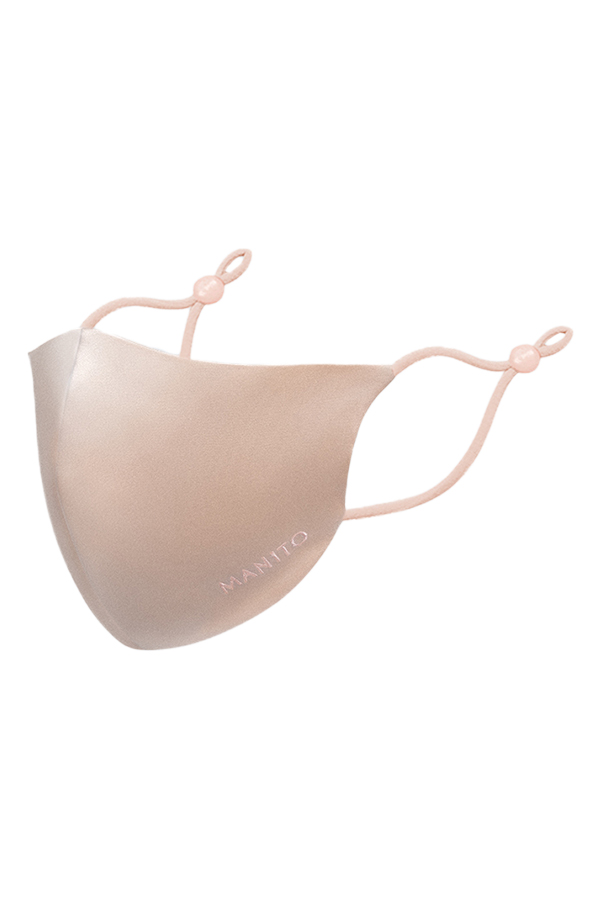 Ultra Silk Face Mask in pink, crafted from stretchy silk with an antibacterial silver fiber layer for breathable and gentle protection.